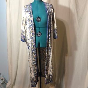 Cotton kimono duster